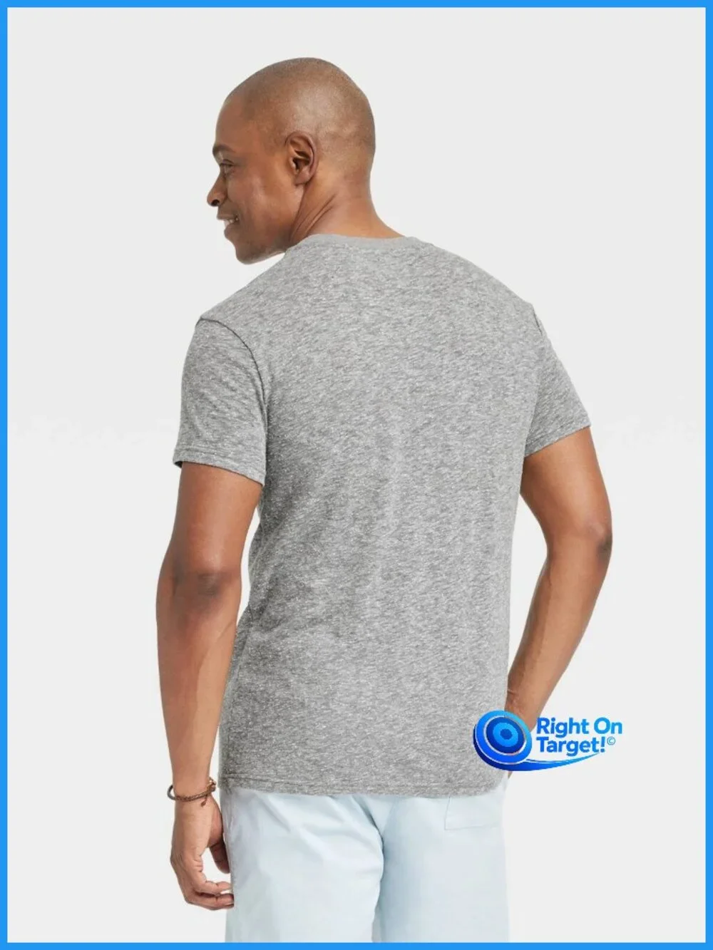 Large - Mens Standard Fit Short Sleeve Crewneck TShirt - Goodfellow - Gray